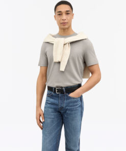 Tiger of Sweden Olaf Cotton Linen T-Shirt Grey