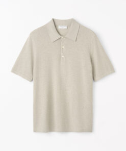 Tiger of Sweden Erros Cotton Linen Polo Shirt Light Beige