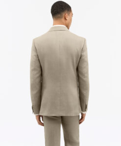 Tiger of Sweden Joachim Double Breasted Linen Jacket Light Brown