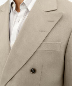 Tiger of Sweden Joachim Double Breasted Linen Jacket Light Brown
