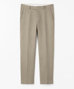 Tiger of Sweden Tense Tapered Linen Trousers Light Brown