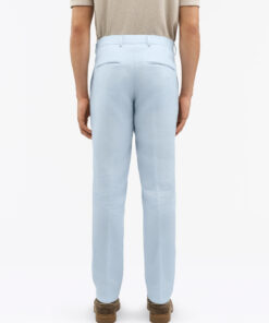 Tiger of Sweden Tense Tapered Linen Trousers Blue