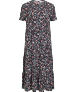 Vila VIPaddina S/S Midi Dress Black