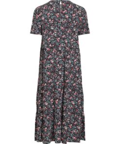 Vila VIPaddina S/S Midi Dress Black
