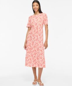 Vila ViPaddina S/S Midi Dress Cloud Dancer