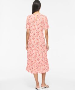 Vila ViPaddina S/S Midi Dress Cloud Dancer
