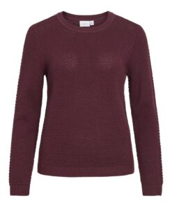 Vila VIDalo O-Neck Ls Knit Top Port Royale