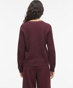 Vila VIDalo O-Neck Ls Knit Top Port Royale