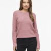 Vila VIDalo O-Neck Ls Knit Top Nostalgia Rose