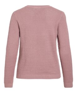 Vila VIDalo O-Neck Ls Knit Top Nostalgia Rose