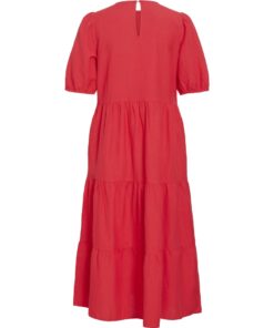 Vila ViPrisilla 2/4 O-Neck Midi Dress Hibiscus