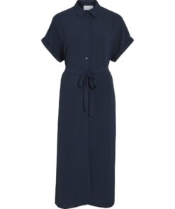 Vila VIJaylo S/S Midi Shirt Dress Navy Blazer