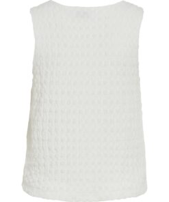 Vila VIGarmina V-Neck S/L Top Snow White