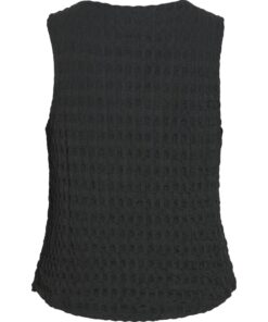 Vila VIGarmina V-Neck S/L Top Black Beauty