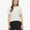 Vila VISybilla O-Neck S/S Lemon Top Snow White