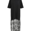 Vila VIKata S/S Oversize Lace Dress Black