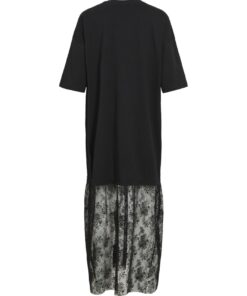 Vila VIKata S/S Oversize Lace Dress Black