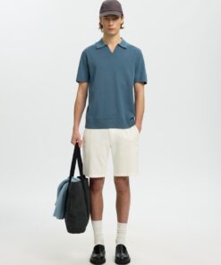 Selected Homme SLMRegular Brody Linen Shorts Cloud Dancer