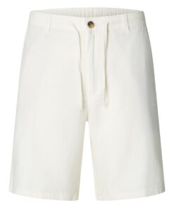 Selected Homme SLMRegular Brody Linen Shorts Cloud Dancer