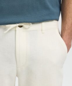 Selected Homme SLMRegular Brody Linen Shorts Cloud Dancer