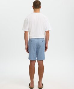 Selected Homme SLMRegular Brody Linen Shorts Cashmere Blue