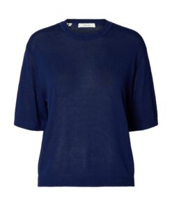 Seledted Femme SLFMoon Sus 2/4 Knit Ocean Cavern