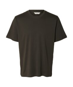 Selected Homme SLMTaj SS O-Neck Light Weight Tee Peat