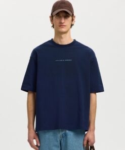 Selected Homme SLHRelaxnorman License Ss Tee Ocean Cavern