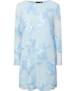 Pieces PCEva Ls Loose Dress Cashmere Blue