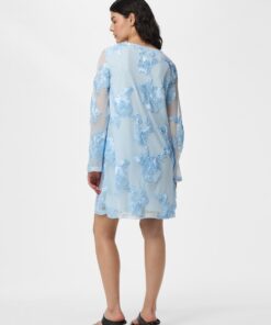 Pieces PCEva Ls Loose Dress Cashmere Blue