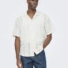 Only & Sons ONSDani Crochet SS Shirt Gardenia