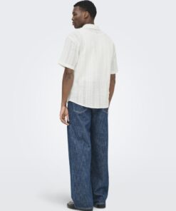 Only & Sons ONSDani Crochet SS Shirt Gardenia