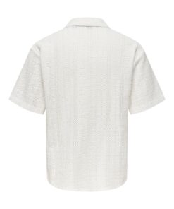 Only & Sons ONSDani Crochet SS Shirt Gardenia