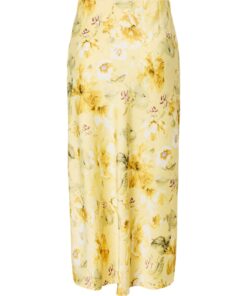 YAS YASpella Hw Midi Skirt Pale Banana