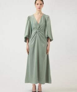 Y.A.S YASthea 3/4 Long Dress Green Milieu
