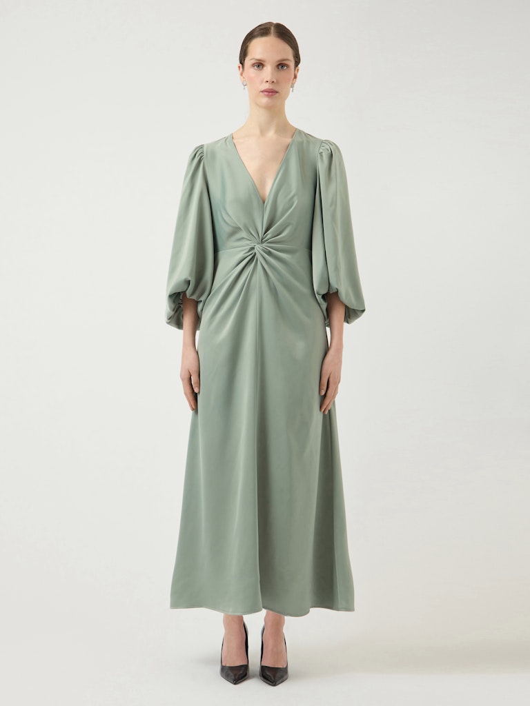Y.A.S YASthea 3/4 Long Dress Green Milieu