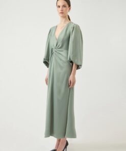Y.A.S YASthea 3/4 Long Dress Green Milieu