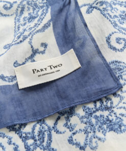 Part Two PhiPW Scarf Blue Dot Paisley Print