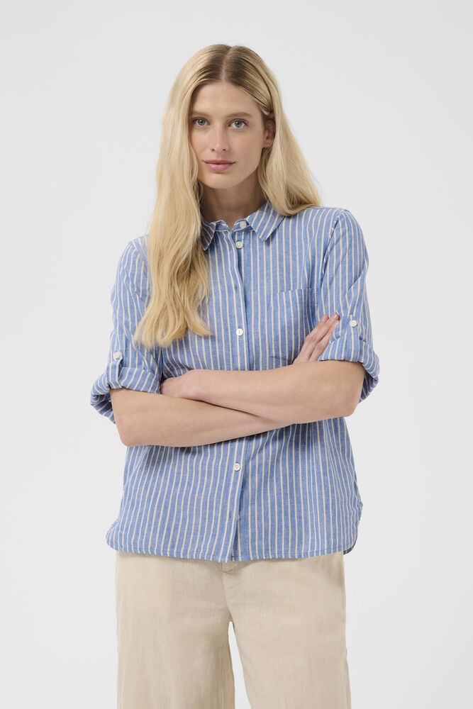 Part Two CindiePW Shirt Blue Stripe Blue