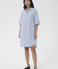Part Two BerritPW Dress Light Blue Chambray