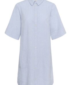 Part Two BerritPW Dress Light Blue Chambray