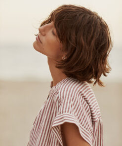 Part Two BettinaPW Blouse Burnt Russet Stripe