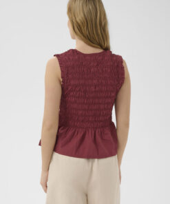 Part Two BorgnyPW Top Burnt Russet Red