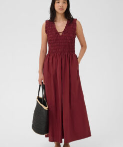 Part Two BorgnettePW Dress Burnt Russet