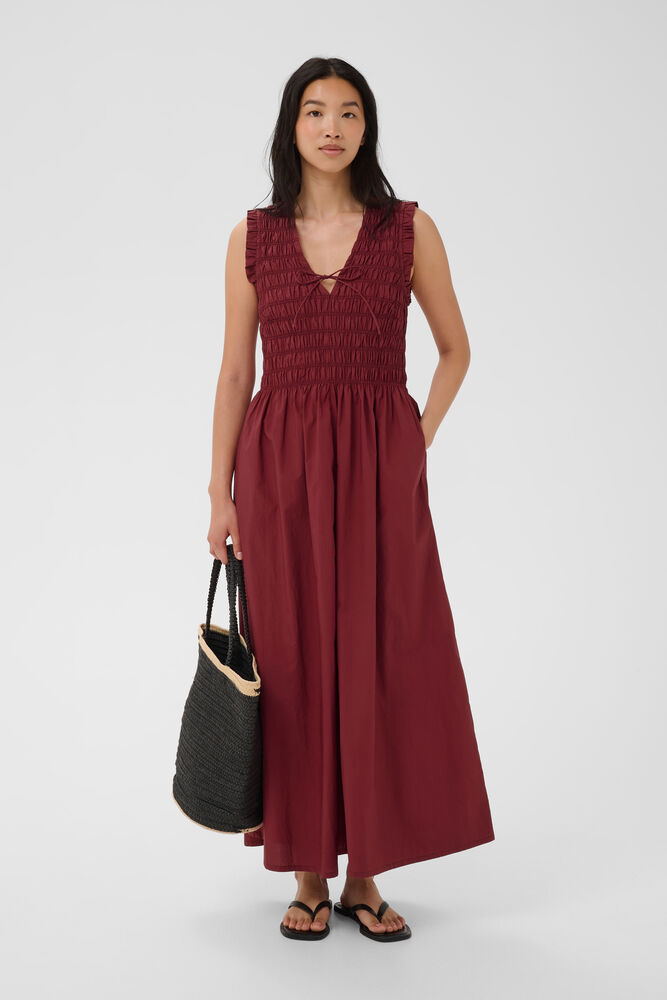 Part Two BorgnettePW Dress Burnt Russet