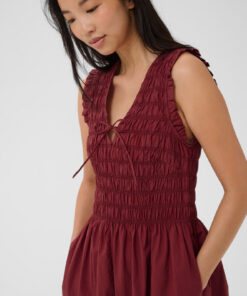 Part Two BorgnettePW Dress Burnt Russet