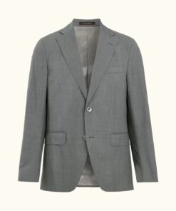 Oscar Jacobson Fogerty Regular Fit Twill Structure Blazer Green