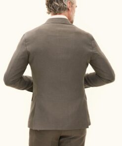 Oscar Jacobson Fogerty Regular Fit Linen Blazer Green