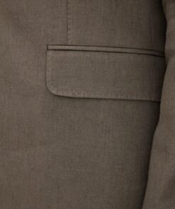 Oscar Jacobson Fogerty Regular Fit Linen Blazer Green