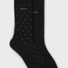 Boss Two Pack of Regular Length Socks Black